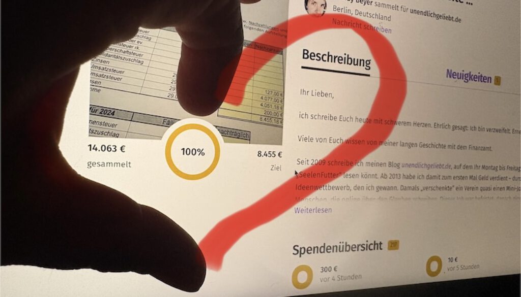 Genug für Alles – ich danke Euch! 💛