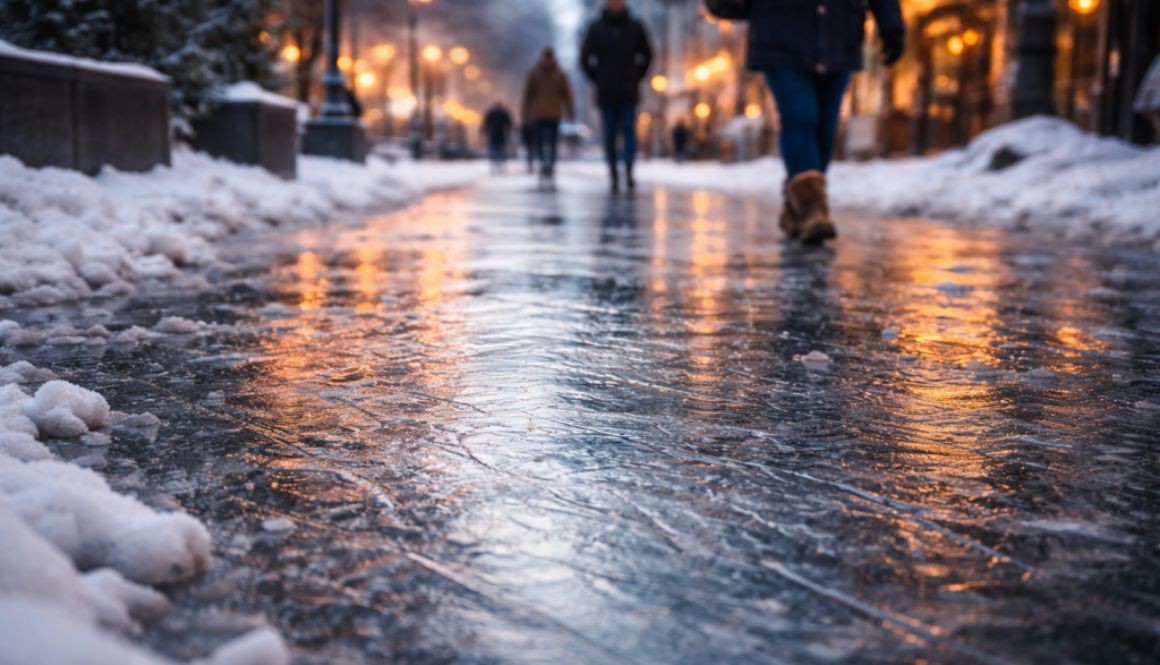 Wenn’s glatt wird: Pinguin-Gang